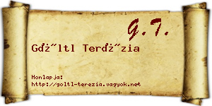 Göltl Terézia névjegykártya